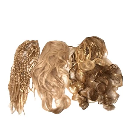 Blonde Messy 发片加长发爪 3 件 1 人发 12-16 英寸 — 第 1/4 张图片