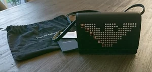 Armani Minibag NEU Eagle Studs Shoulder Bag Tasche Schwarz Similnappa Nieten - Bild 1 von 5
