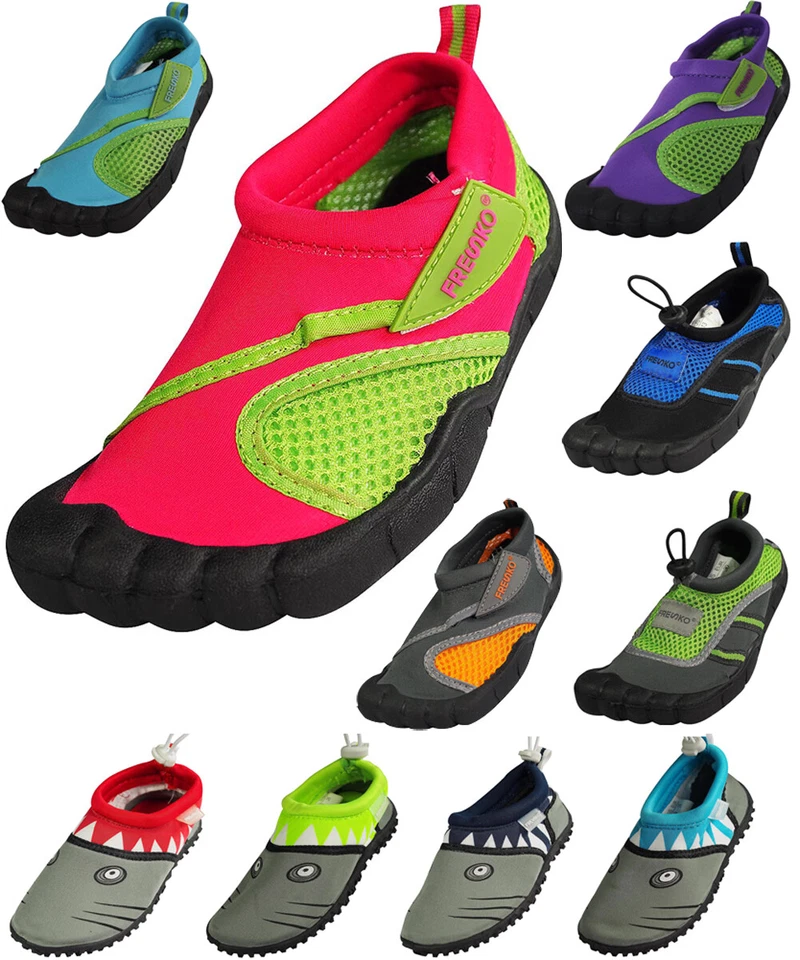 Norty Wave Toddler Childrens Kids Slip on Aqua Socks Pool Beach Water Shoe