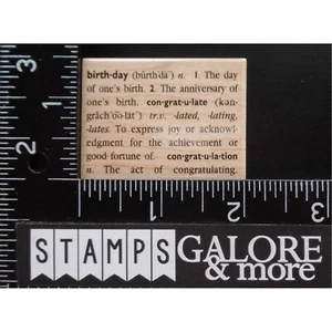 Hero Arts Stempel D2740 HAPPY BIRTHDAY DEFINITION HINTERGRUNDWÖRTER #2798 - Bild 1 von 2