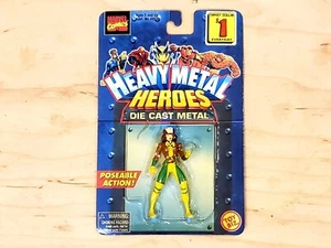 🗨 Marvel X-Men Heavy Metal Heroes Rogue Poseable Die Cast Figure ToyBiz 1997 🗨 - Picture 1 of 3