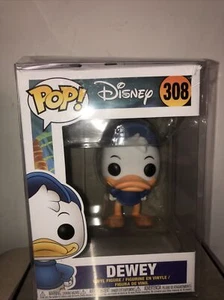 Funko Pop! Disney Duck Tales - Dewey #308 * VERY LIGHT Damage * Sealed - Picture 1 of 6