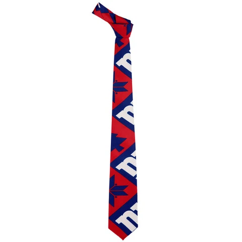New York Giants NFL FoCo Ugly Christmas Logo Printed Tie Cover