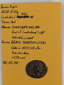 322 dC - Imperio Romano - Constantino I - Treveri Mint (A015) - Imagen 1 de 3