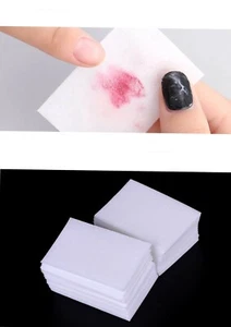 UV Gel Nail Art Politurentferner Reiniger Baumwolle Tücher Pads Fussel UK - Bild 1 von 2