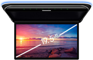 19.5" Flip Down Car Roof Monitor Ceiling Overhead HD TFT 1080P Screen USB HDMI