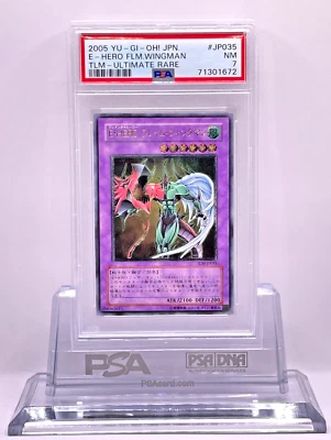 Yu-Gi-Oh yugioh Elemental HERO Flame Wingman TLM-JP035 Ultimate Rare Japan PSA7 - Image 1 of 4