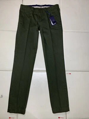Pantalone uomo casual Gutteridge verde taglia 32 x 32 pantalone con fibbie - Immagine 1 di 4