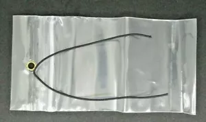 100 - 4 X 6 ZIPPER RECLOSABLE BRASS GROMMETED POLY BAGS & HANG TIES 3 MIL XP - Picture 1 of 6