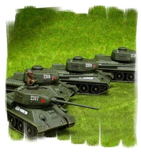 Painted! -  T-34/85  Platoon (4 vehicles) - 15mm WW2 - World War II - Bild 1 von 2