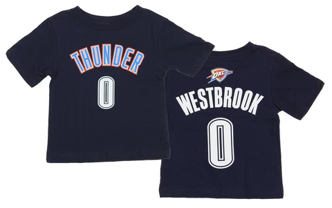 NBA Infant/Toddlers Oklahoma City Thunder Russell Westbrook #0 Player Shirt Cover