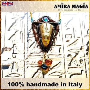 Necklace Pendant Talisman Jewelry Egypt Nefertiti Queen Amulet Egyptian Goddess - Picture 1 of 24