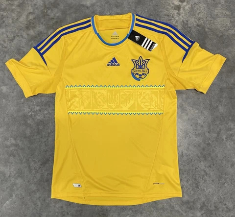 Ukraine Team Jersey Home football shirt 2012  Adidas Mens Size Medium Cover