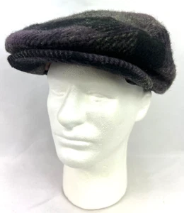 Vintage NORTHERN CAP Minneapolis Mens L Wool Ear Flaps Optional Plaid Snap Brim - Picture 1 of 9