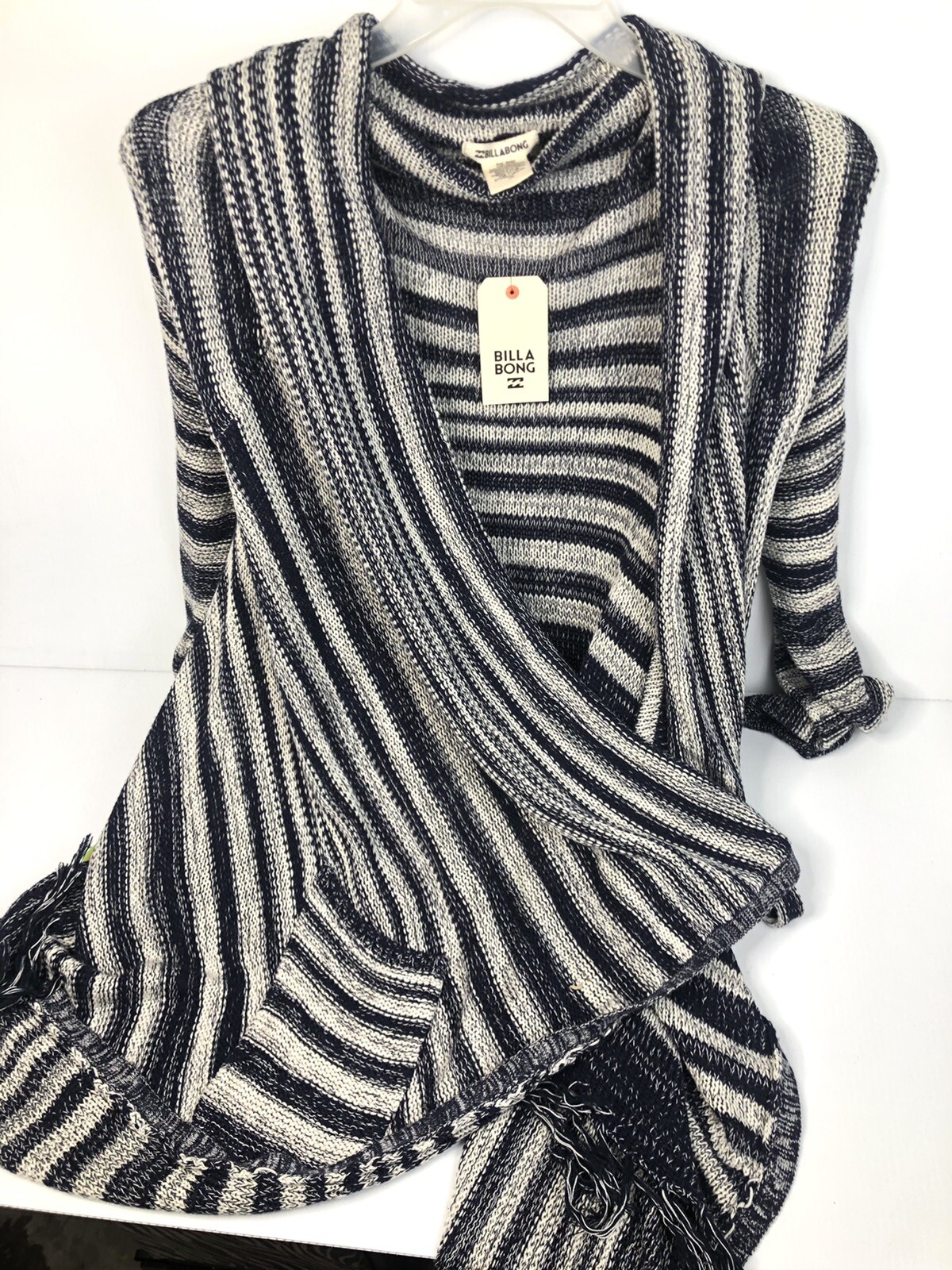 Knit Trendy Wrap Sweater Women's Large 
