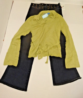 Vintage Delia’s Hot Kiss Jeans Sweater shirt women juniors 11 12 Large NWT L - Image 1 of 4