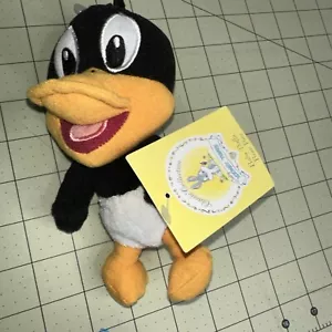 WARNER BROTHERS STUDIO LOONEY TUNES BABY DAFFY DUCK 7" PELUCHE BORSA FAGIOLI GIOCATTOLO - Foto 1 di 3