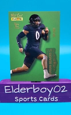 Darrian Beavers /250 Rookie Chase Green 2022 Wild Card Matte New York Giants - Image 1 of 3