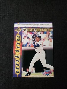 1998 Pacific Baseball Online Red #1 Garret Anderson Card