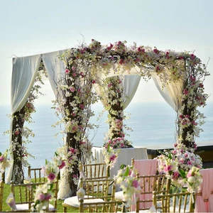 Heavy Duty Wedding Backdrop Bridal Arch Frame Background Wedding Party Stand US - Picture 1 of 17