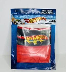 NEW NIP Hot Wheels Face Cover Masks Reusable & Washable 2-Pack YOUTH SIZE 4+ - Picture 1 of 7