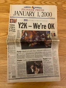 St Paul Pioneer Press Newspaper Jan 1 2020 Y2K Special Issue 21st Century New - Picture 1 of 9