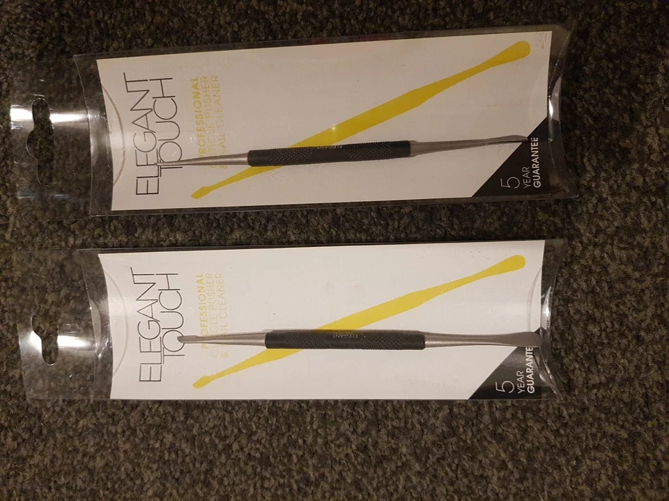 Elegant Touch Professional Cuticle Pusher & Nail Cleaner. Set Of 2 - Image 1 of 4