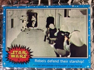 1977 Topps Star Wars #9 Rebels Defen from Stormtroopers Karte - Bild 1 von 2