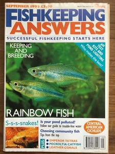 FISHKEEPING ANSWERS - SEPTEMBER 1995 - KEEPING AND BREEDING - RAINBOW FISH - Picture 1 of 1