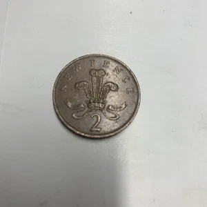 Moneda de 2 peniques decimal Isabel II 1980 2P1 - Imagen 1 de 2