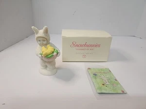 Department 56 Snowbabies 4" Figur "A Basket Of Joy" Ostern  - Bild 1 von 12