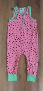 Purl Lamb The Hoodie Company ärmellos Wassermelone Sommer Strampler Gr. 2/3T LESEN - Bild 1 von 15