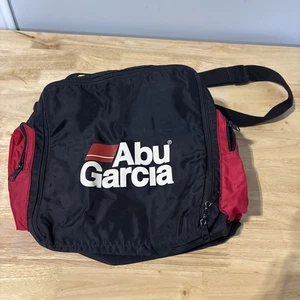 Vintage Abu Garcia Tackle Bag - Nylon Water Resistant 4 Pocket Adjustable Strap - Picture 1 of 3
