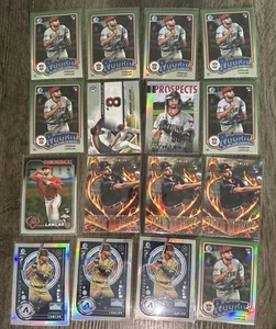 JORDAN LAWLAR 16 Card Bowman Topps Chrome Lot 2024 INSERT RC ROOKIE DIAMONDBACKS - Picture 1 of 5