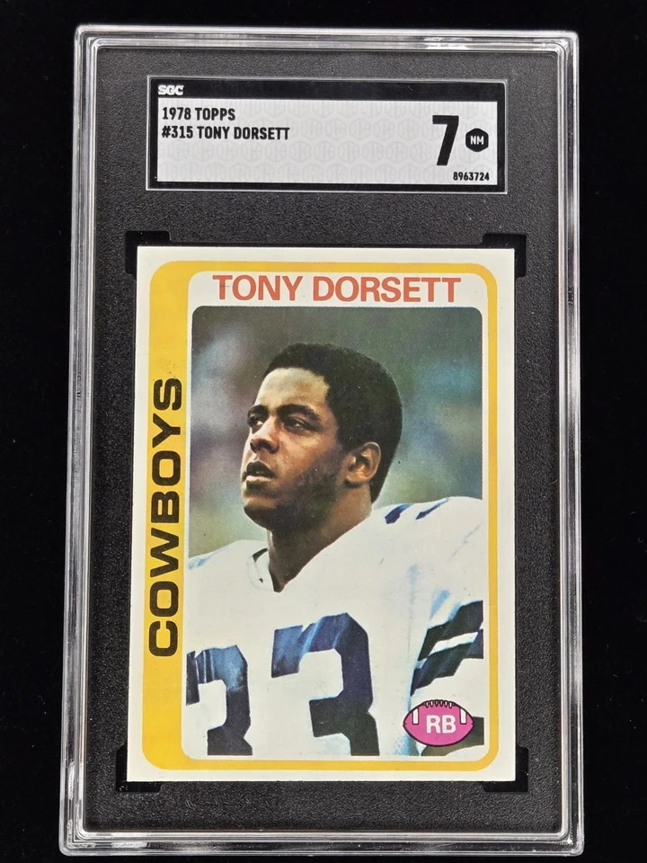 Fútbol americano Topps 1978 #315 Tony Dorsett radiocontrol Dallas Cowboys novato graduado SGC 7 casi nuevo Foto 1 de 3