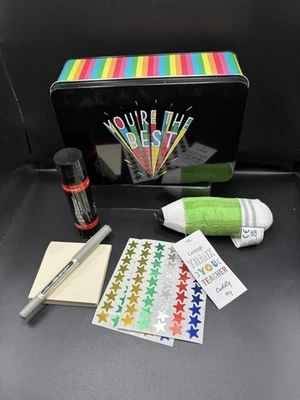 Teacher Christmas Thank You Gifts - Thanks Xmas Hamper Stationary Set Present  - Image 1 of 4