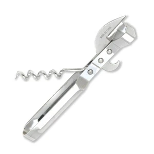 Chef Craft Old Fashioned Can Opener With Corkscrew - Picture 1 of 7