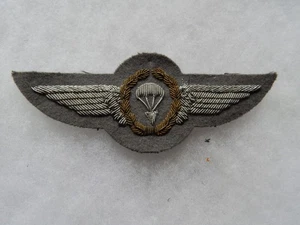 RFA - Patch Brevet Parachutiste en cannetille ouest allemand tissu - Imagen 1 de 2