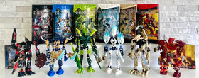 Bionicle Glatorian: 8978, 8979, 8981 , 8983 + Canisters & Manuals . Complete .