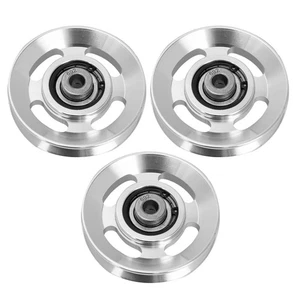 3 Stück Fitnessgeräte Stützrolle Seilrollen mit Lagern - Bild 1 von 12