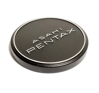 Genuine Asahi Pentax 49mm Push Fit Metal Lens Cap for Vintage Takumar Lenses. - Image 1 of 3