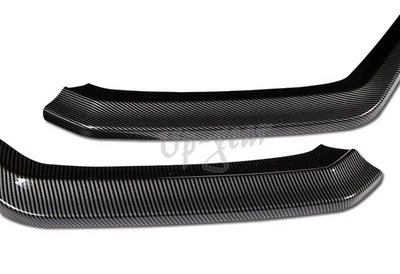 Para 15-21 Subaru WRX STi CS-Style JDM aspecto de carbono parachoques delantero labio del cuerpo 3 piezas Foto 1 de 4