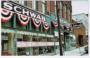 Tennessee Postcard Memphis A Schwab Department Store Beale St - Bild 1 von 2