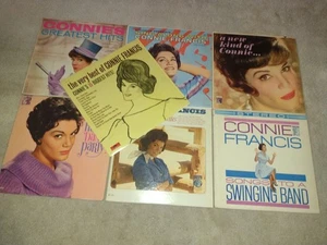 CONNIE FRANCIS 7 lp lot HITS very best of FOLK FAVORITES dance party SING ALONG - Picture 1 of 1