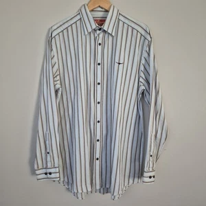 R.M. Williams Striped Cotton Shirt | Size L | Regular Fit | Western Bushwear | - Picture 1 of 4