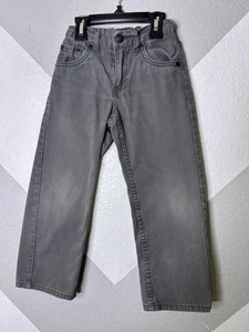 Levi Strauss 505 Regular Jeans Boys 6 Reg Gray Denim 100% Cotton 5-6 Yrs (20x18) - Picture 1 of 9