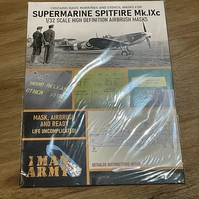 Supermarine Spitfire  1/32 Airbrush Masks  Stencils  Magazine. New  - Image 1 of 4