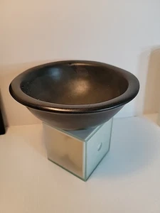 Studio Pottery Handmade Bowl Artist Signed Black 7in - Picture 1 of 7