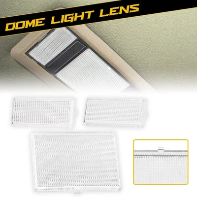 Juego de 3 piezas de cubierta transparente de lente de luz domo mapa para camioneta Chevy GMC 1988-1998 Foto 1 de 4