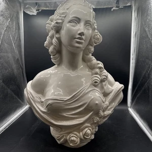 Klassische Büste Skulptur. Weibliche Jugendstil ,Keramik ,Höhe ca. 55cm-H.30U - Bild 1 von 13